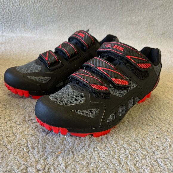 Zol Predator Cycling Shoes Men US 7 EUR 39 Plus Black MTB Mountain Bike Indoor - Picture 4 of 10